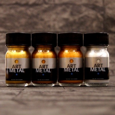 4 lakiery metaliczne Art Metal 30 ml w zestawie